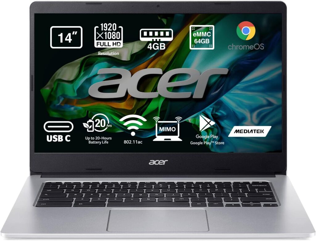 Computador Portátil ACER Chromebook CB314-2H na Amazon (link de afiliado)