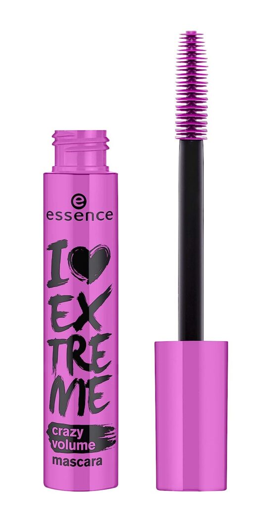 Máscara de Pestanas I Love Extreme - Crazy Volume | Essence, à venda na Amazon (link de afiliado), na categoria maquilhagem