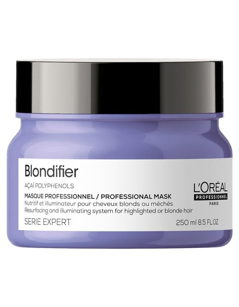 L’Oréal Professionnel  Blondifier | Máscara iluminadora e restauradora para cabelos com madeixas ou loiros, na Amazon (link de afiliado)